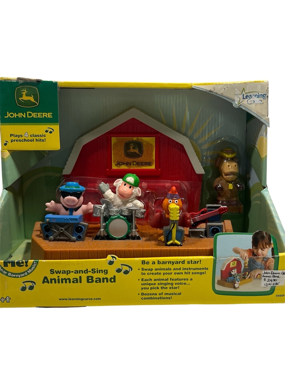 John Deere" Barn Farm Singing Animal Band- Musical Toy, 2008 Learning Curve
